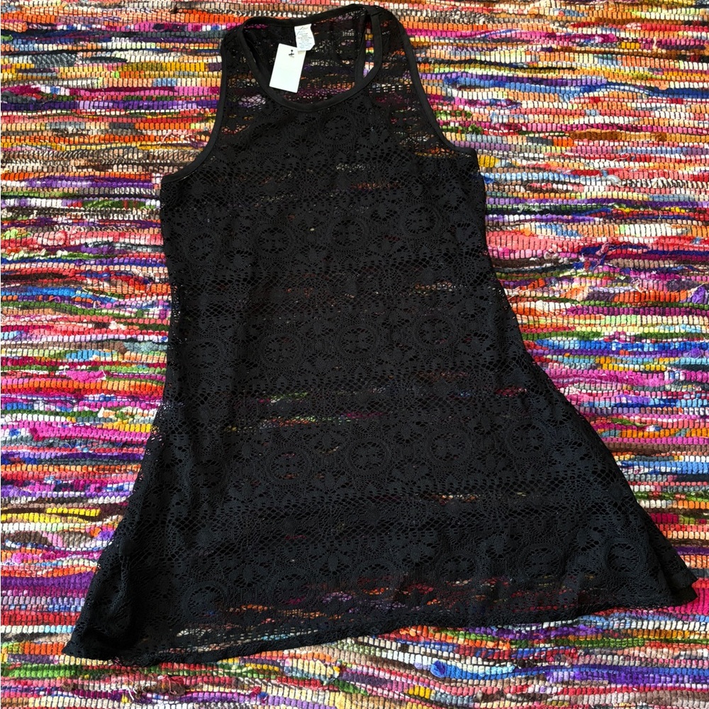 Black Lace coverup bathing suit coverup